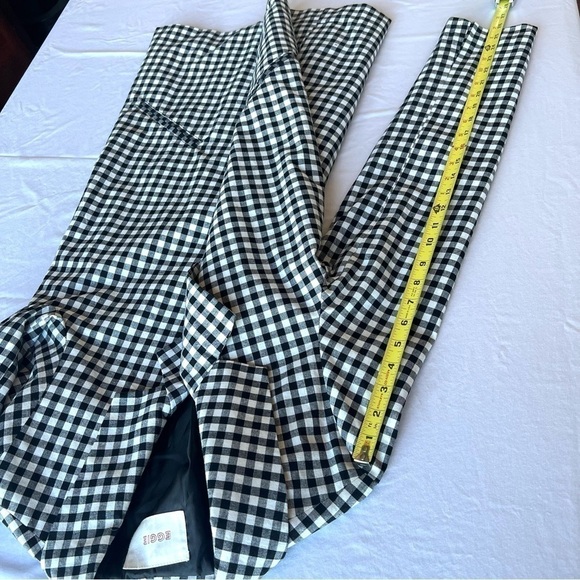 Eggie Gingham Checkered Oversized Jacket in Black and White Size Medium - Picture 10 of 11